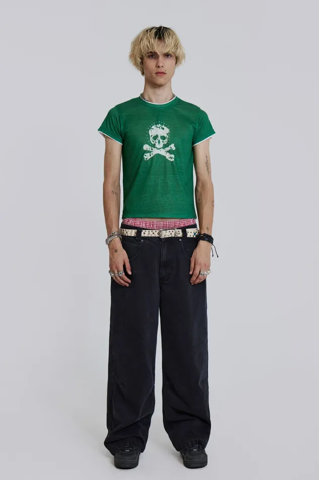 Men Bestsellers Jaded London Shop Solid Black Low Rise Colossus Jeans