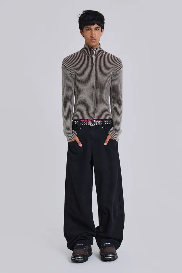 Men Bestsellers Jaded London Shop Solid Black Low Rise Colossus Jeans
