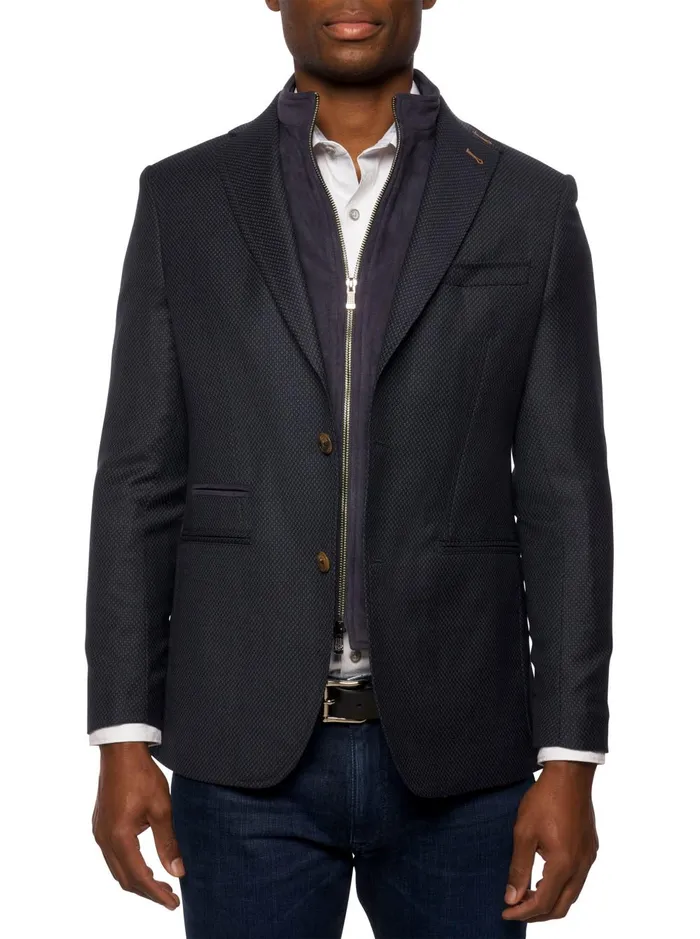 Men Blazers Robert Graham UPTOWN XV BLAZER Navy