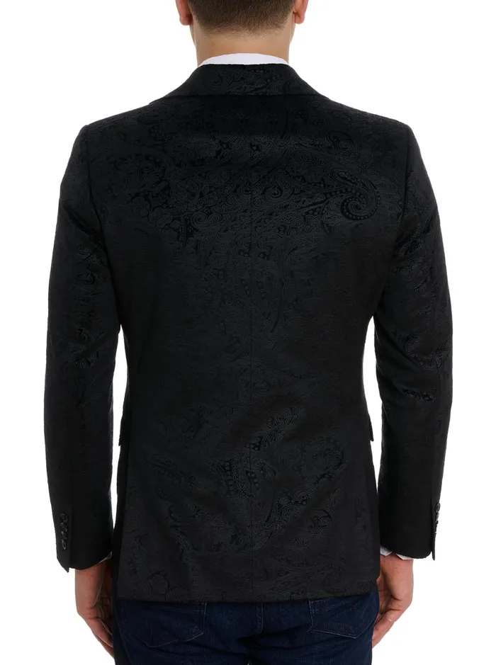 Men Blazers Robert Graham WEMBLEY VELVET BLAZER Black