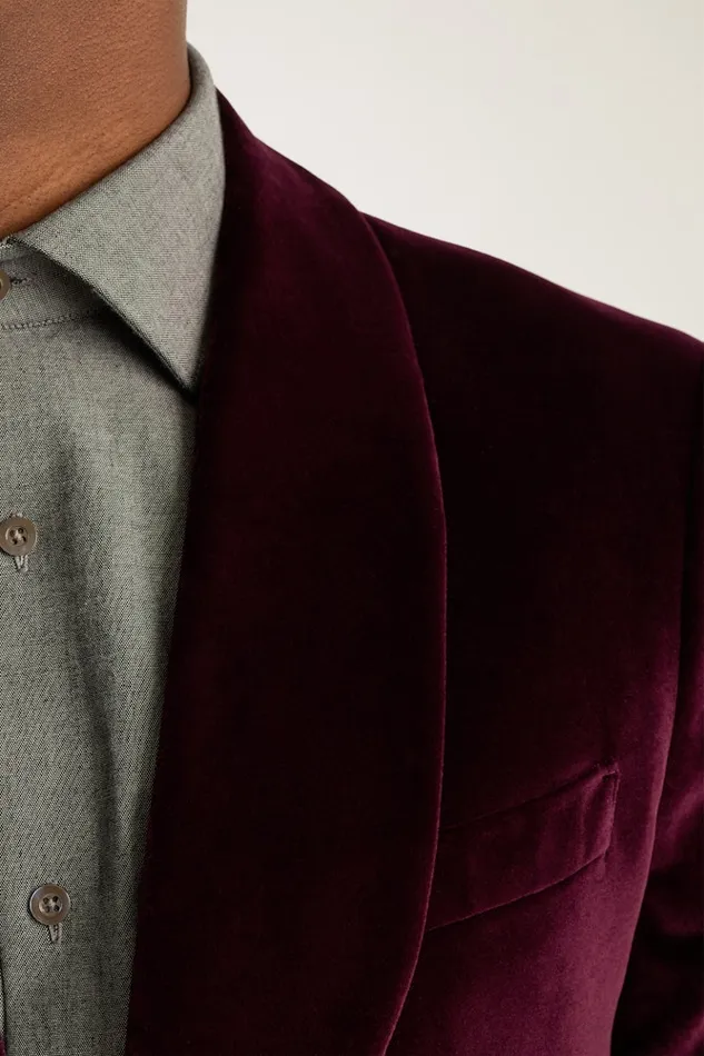 Men Bonobos Blazers and Sport Coats Jetsetter Italian Velvet Blazer Cabernet Men Bonobos Blazers and Sport Coats Jetsetter Italian Velvet Blazer Cabernet