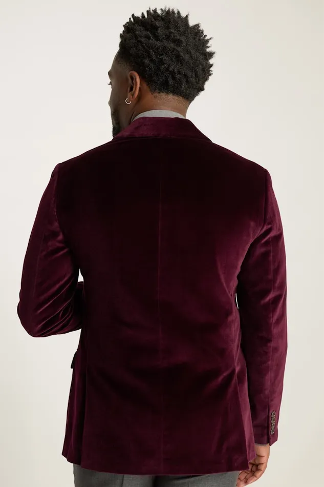 Men Bonobos Blazers and Sport Coats Jetsetter Italian Velvet Blazer Cabernet Men Bonobos Blazers and Sport Coats Jetsetter Italian Velvet Blazer Cabernet