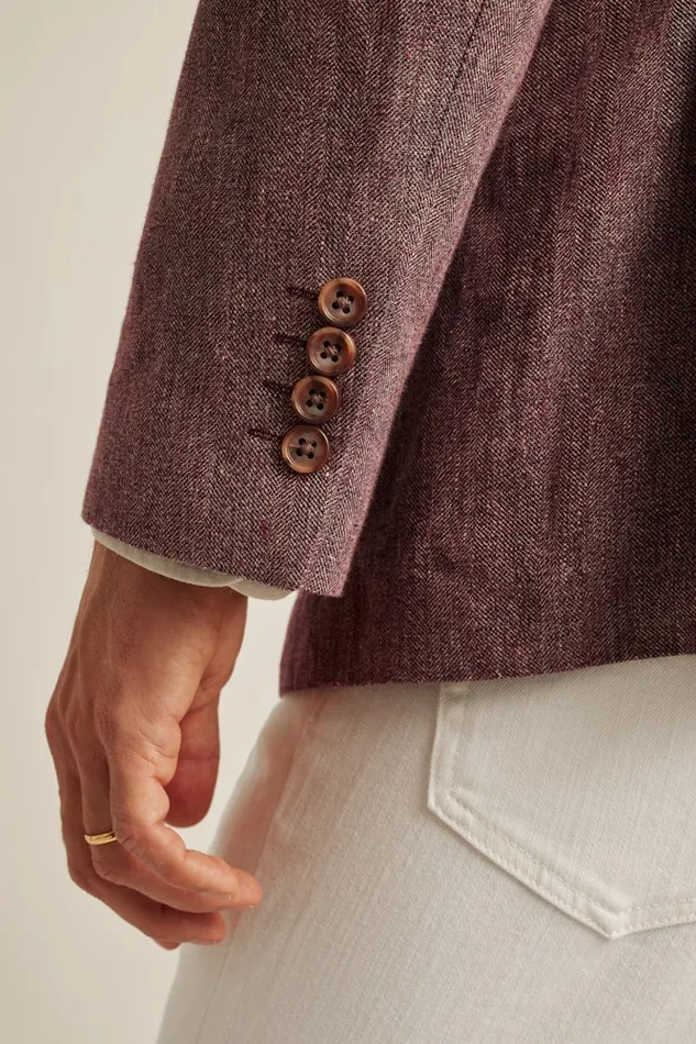 Men Bonobos Blazers and Sport Coats Unconstructed Italian Blazer Eggplant Herringbone Men Bonobos Blazers and Sport Coats Unconstructed Italian Blazer Eggplant Herringbone