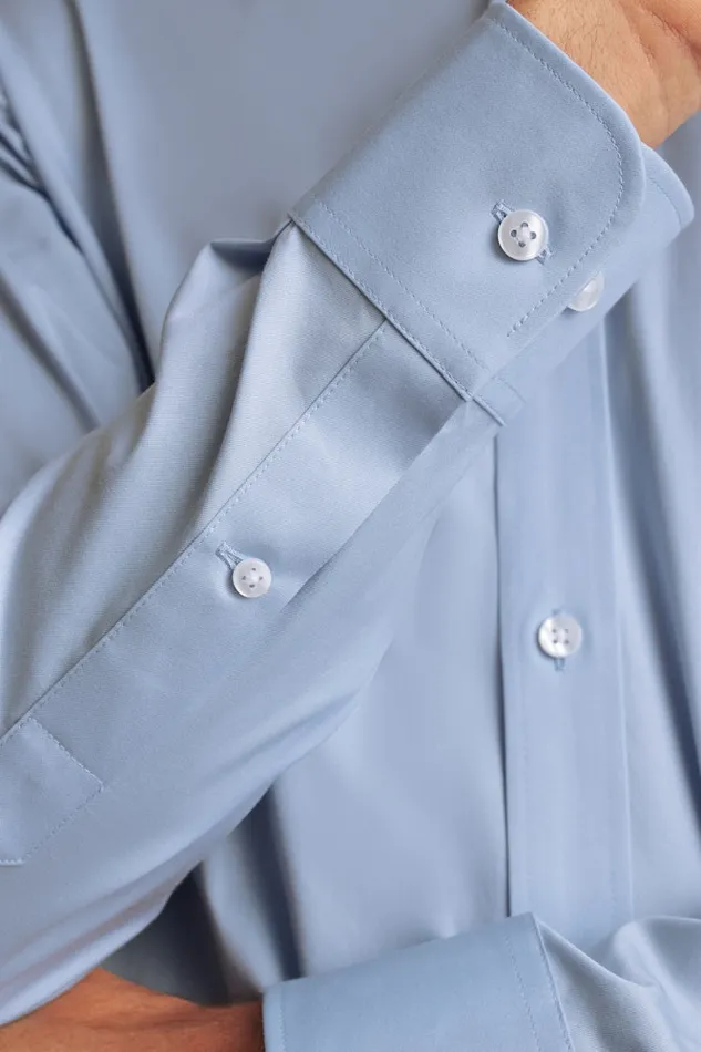 Men Bonobos Business Casual Shirts Easy WrinkleResistant Bonobos Weekday Warrior Dress Shirt Blue Serenity
