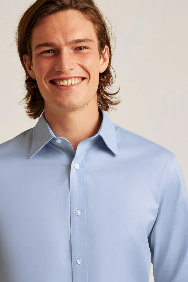 Men Bonobos Business Casual Shirts Easy WrinkleResistant Bonobos Weekday Warrior Dress Shirt Blue Serenity