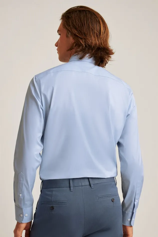 Men Bonobos Business Casual Shirts Easy WrinkleResistant Bonobos Weekday Warrior Dress Shirt Blue Serenity