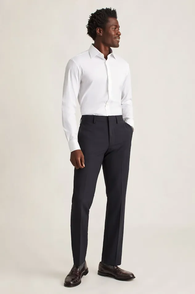 Men Bonobos Business Casual Shirts Sophisticated and Comfy Bonobos Jetsetter Stretch Dress Shirt White Textured Dobby