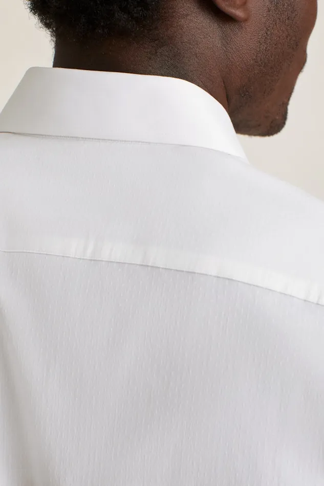 Men Bonobos Business Casual Shirts Sophisticated and Comfy Bonobos Jetsetter Stretch Dress Shirt White Textured Dobby