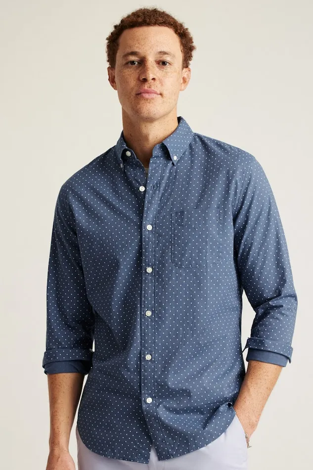 Men Bonobos Business Casual Shirts Stretch Everyday Shirt Bonobos Cotton Button Down Shirt Navy White Dot Men Bonobos Business Casual Shirts Stretch Everyday Shirt Bonobos Cotton Button Down Shirt Navy White Dot