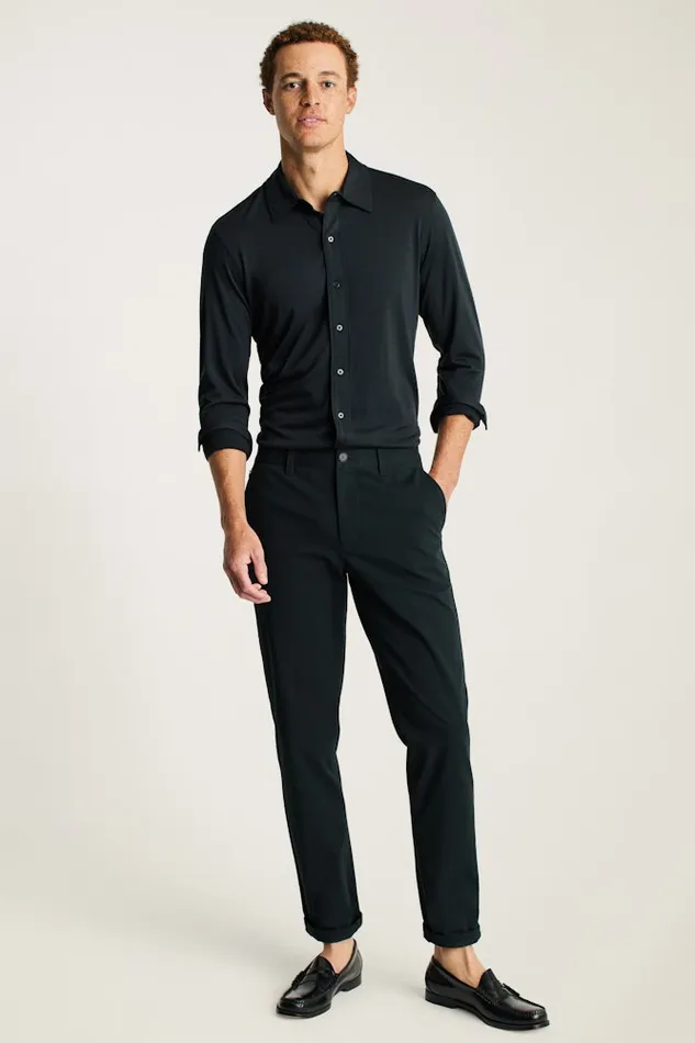 Men Bonobos Casual Shirts Performance Merino Shirt Jet Black