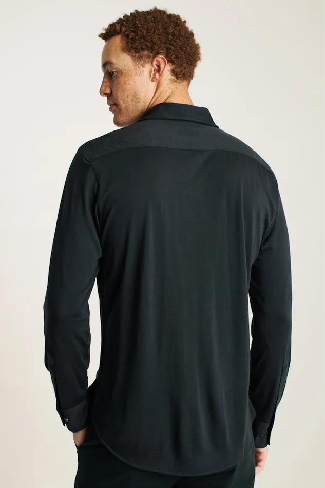 Men Bonobos Casual Shirts Performance Merino Shirt Jet Black Men Bonobos Casual Shirts Performance Merino Shirt Jet Black