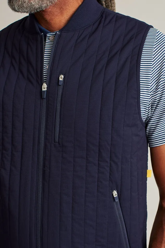 Men Bonobos Crew and VNeck Sweaters The Elements Golf Vest Navy