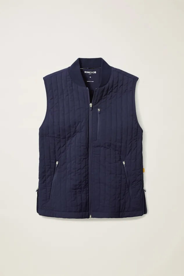 Men Bonobos Crew and VNeck Sweaters The Elements Golf Vest Navy