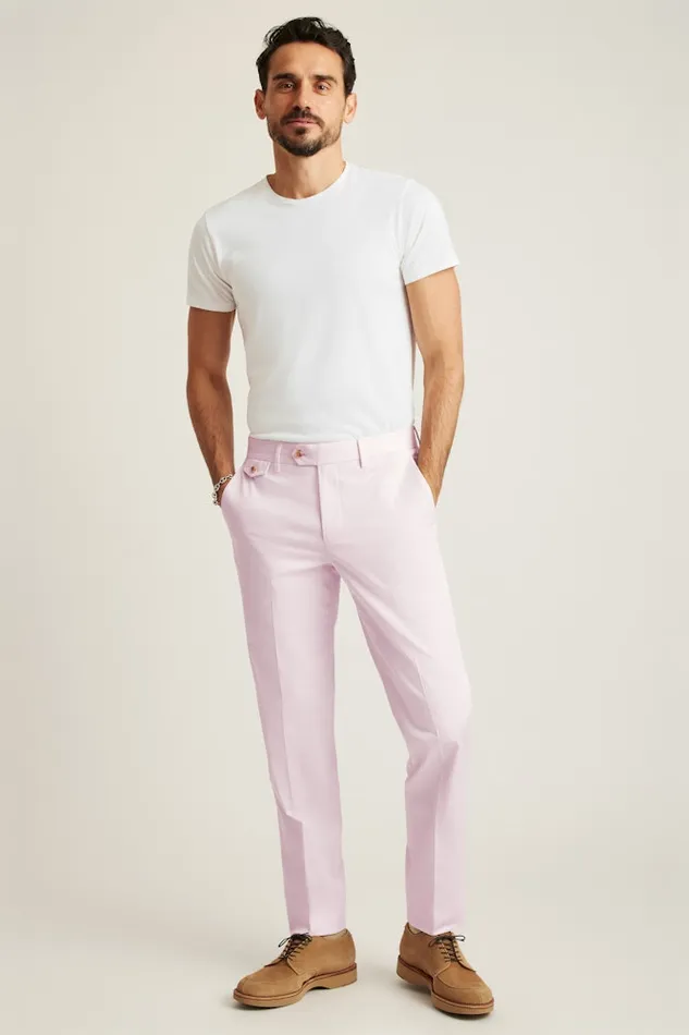 Men Bonobos Dress Pants Jetsetter Italian Cotton Dress Pant Dusty Pink