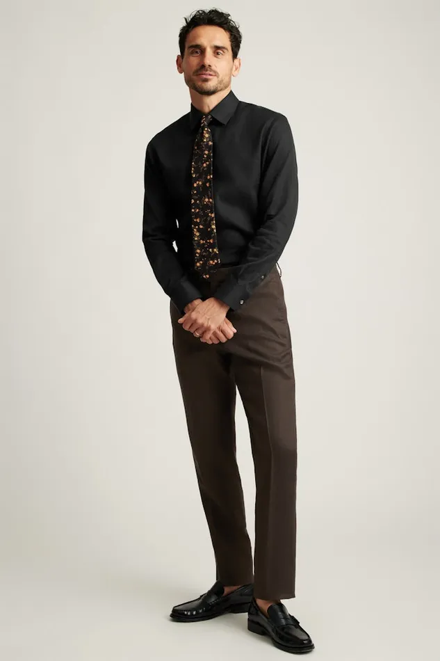 Men Bonobos Dress Pants Jetsetter Italian Linen Dress Pant Dark Brown