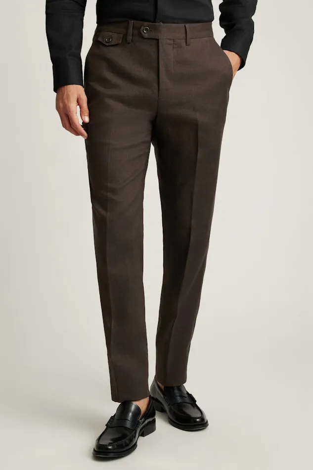 Men Bonobos Dress Pants Jetsetter Italian Linen Dress Pant Dark Brown