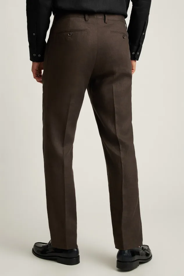 Men Bonobos Dress Pants Jetsetter Italian Linen Dress Pant Dark Brown