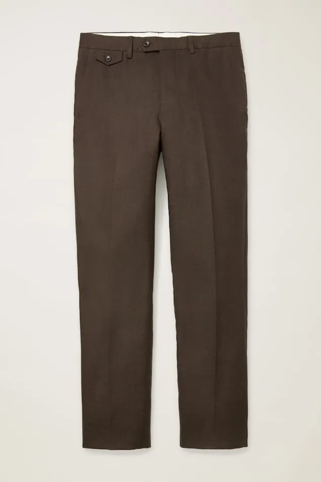 Men Bonobos Dress Pants Jetsetter Italian Linen Dress Pant Dark Brown