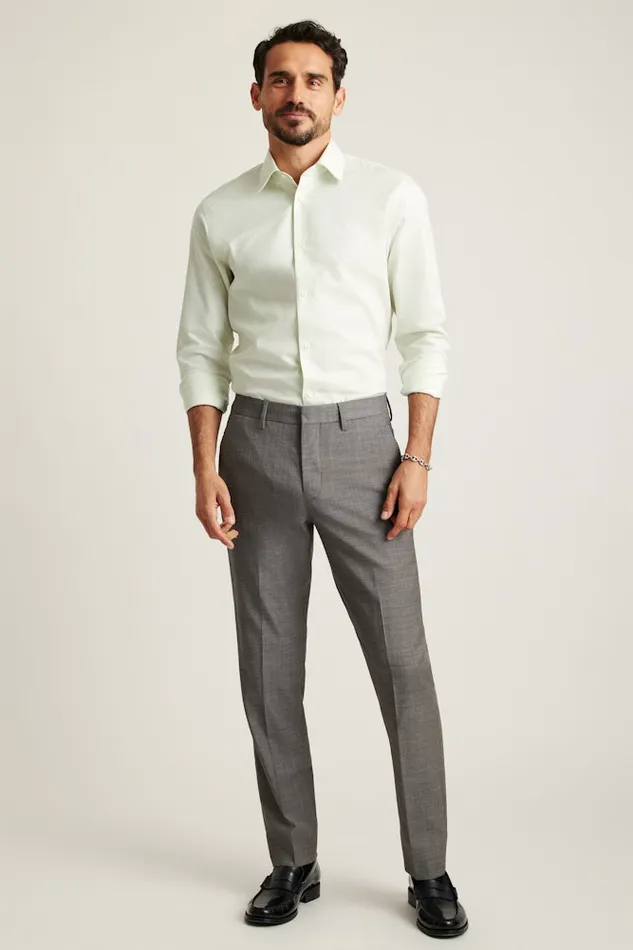 Men Bonobos Dress Pants Jetsetter Italian Wool Dress Pant Grey Sharkskin