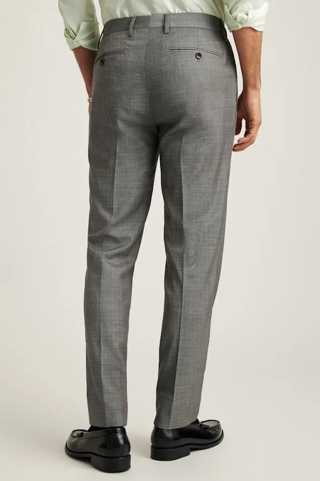 Men Bonobos Dress Pants Jetsetter Italian Wool Dress Pant Grey Sharkskin