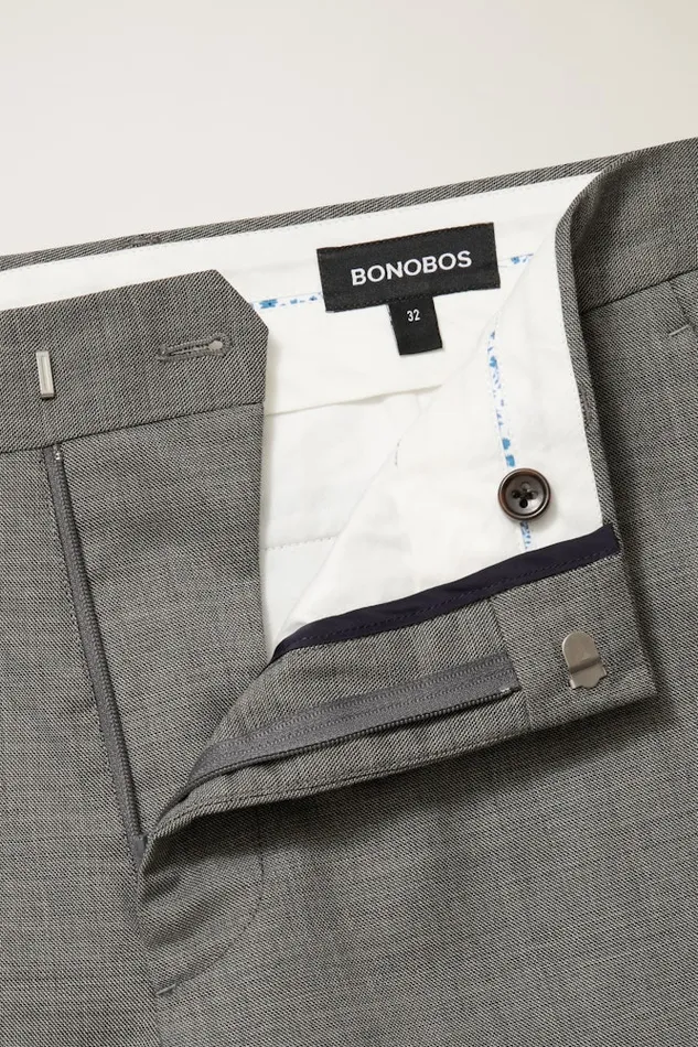 Men Bonobos Dress Pants Jetsetter Italian Wool Dress Pant Grey Sharkskin
