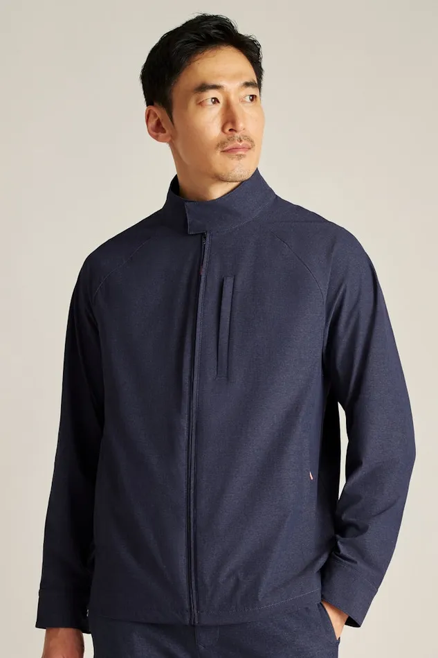 Men Bonobos Golf Outerwear and Layering Tour Harrington Golf Jacket Maritime Blue Men Bonobos Golf Outerwear and Layering Tour Harrington Golf Jacket Maritime Blue