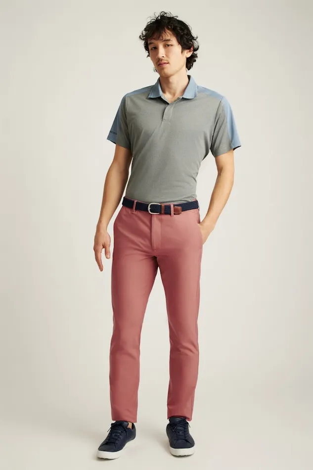 Men Bonobos Joggers and Athleisure Performance Link Golf Pants Withered Rose