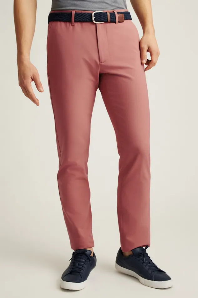 Men Bonobos Joggers and Athleisure Performance Link Golf Pants Withered Rose