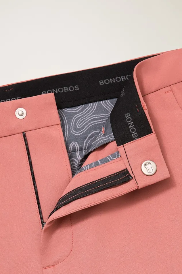 Men Bonobos Joggers and Athleisure Performance Link Golf Pants Withered Rose