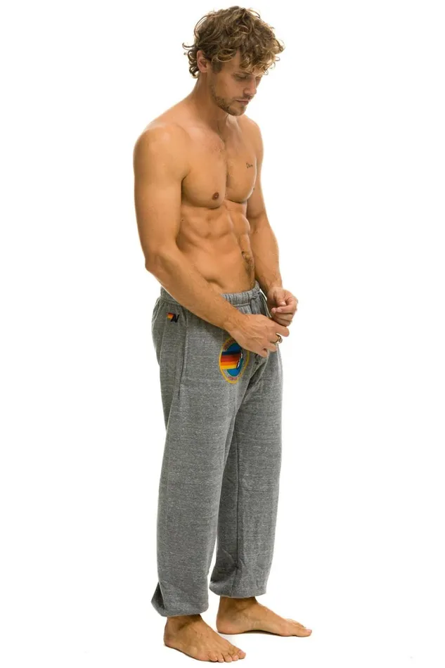 Men Bottoms Aviator Nation AVIATOR NATION SWEATPANTS 8211 HEATHER GREY Men Bottoms Aviator Nation AVIATOR NATION SWEATPANTS 8211 HEATHER GREY