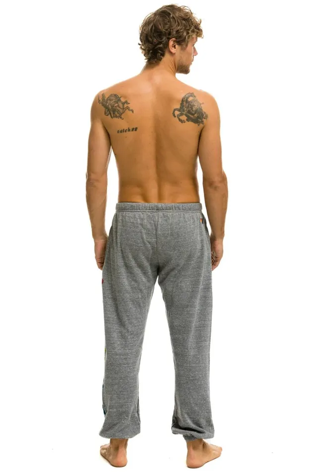 Men Bottoms Aviator Nation AVIATOR NATION SWEATPANTS 8211 HEATHER GREY Men Bottoms Aviator Nation AVIATOR NATION SWEATPANTS 8211 HEATHER GREY