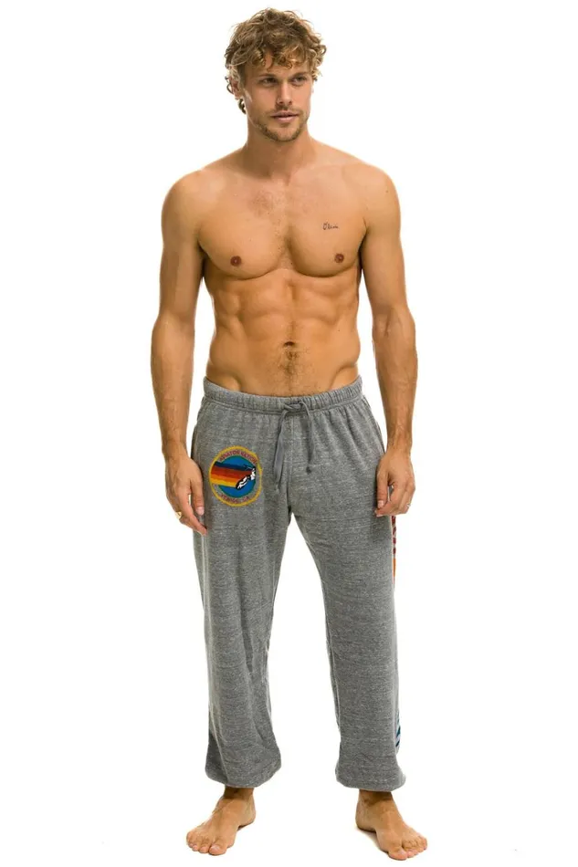 Men Bottoms Aviator Nation AVIATOR NATION SWEATPANTS 8211 HEATHER GREY Men Bottoms Aviator Nation AVIATOR NATION SWEATPANTS 8211 HEATHER GREY