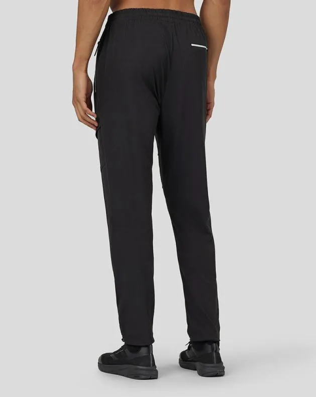 Men Castore Bottoms Flex Woven Cargo Joggers 8211 Black
