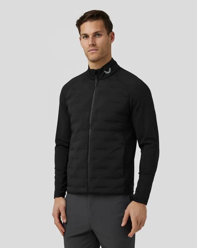 Men Castore Jackets Golf Hybrid Jacket 8211 Black