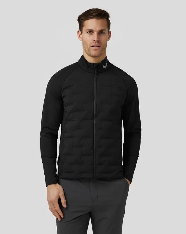 Men Castore Jackets Golf Hybrid Jacket 8211 Black