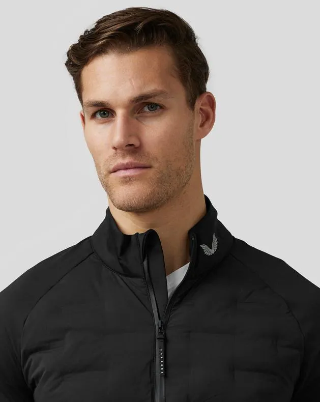 Men Castore Jackets Golf Hybrid Jacket 8211 Black