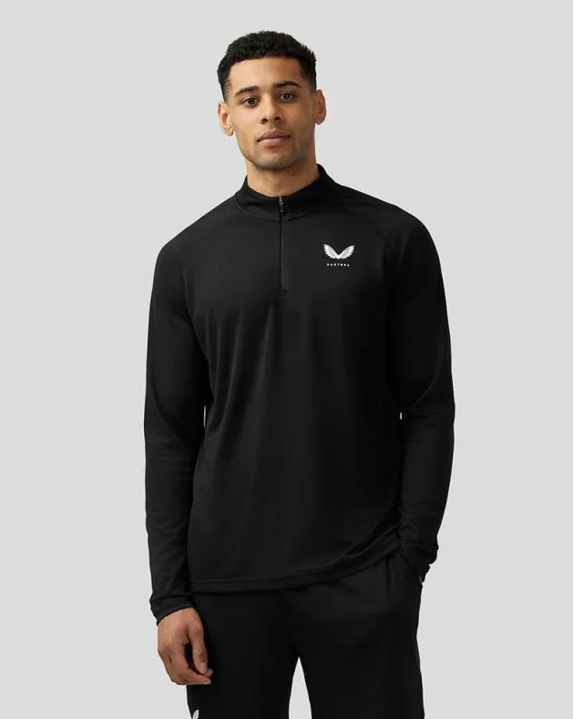 Men Castore Tops Adapt Quarter Zip Top 8211 Black