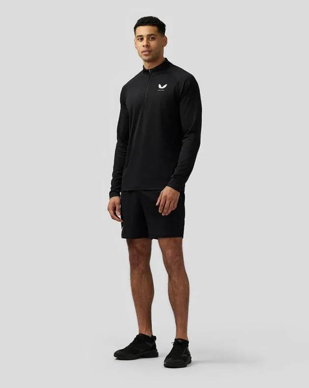 Men Castore Tops Adapt Quarter Zip Top 8211 Black