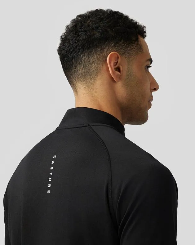 Men Castore Tops Adapt Quarter Zip Top 8211 Black