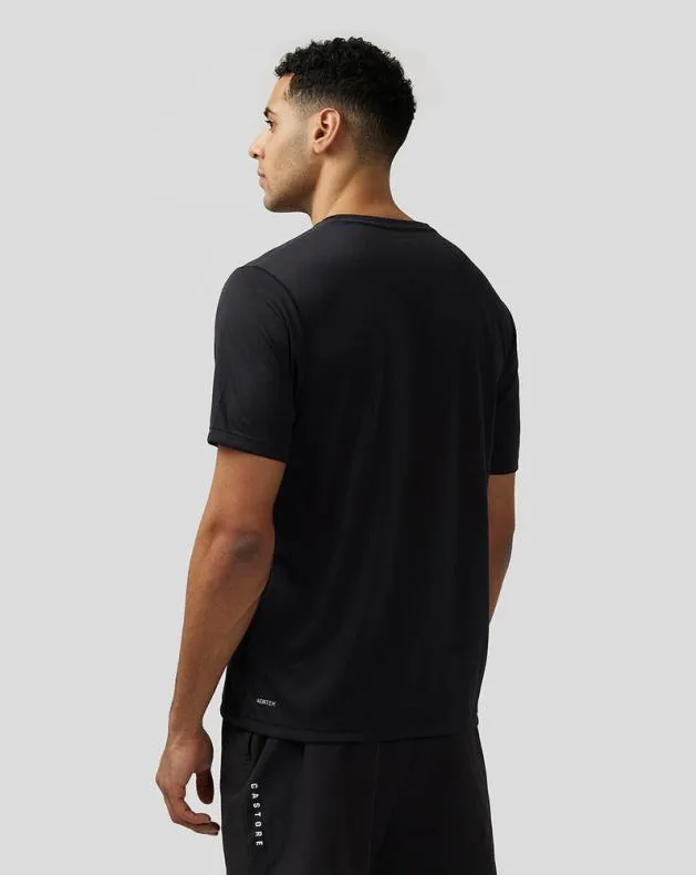 Men Castore Tops Adapt Short Sleeve Graphic T Shirt 8211 Black