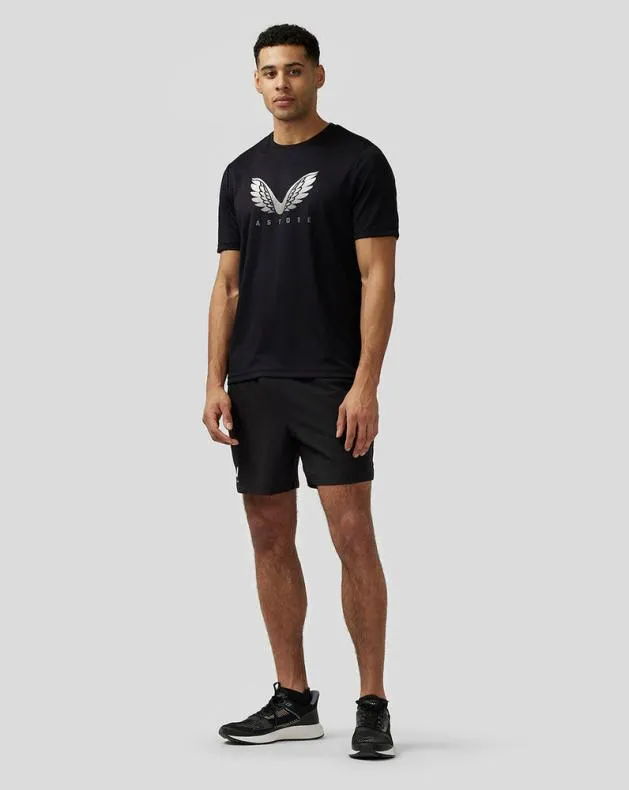 Men Castore Tops Adapt Short Sleeve Graphic T Shirt 8211 Black