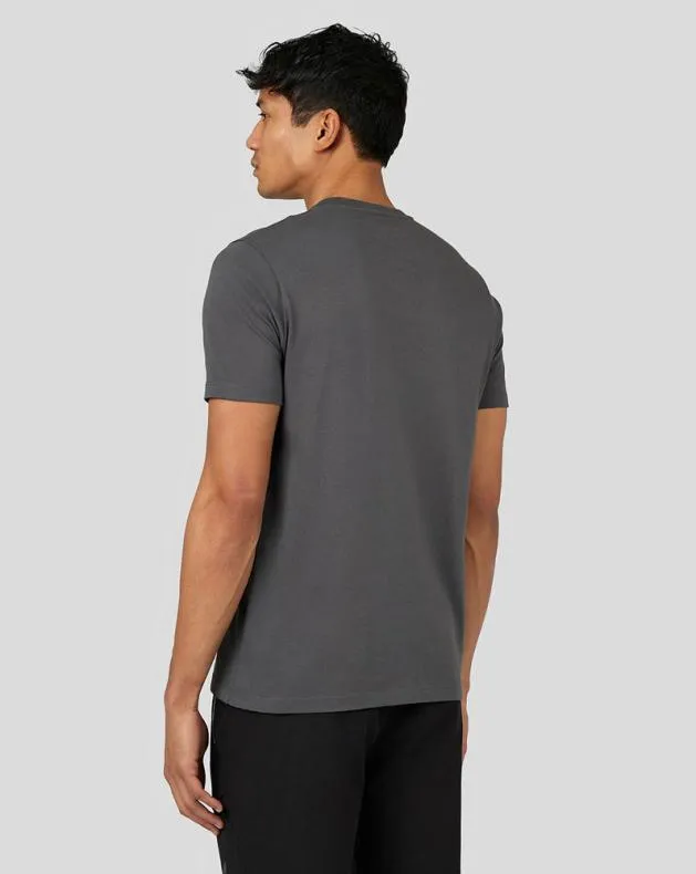 Men Castore Tops Flex Short Sleeve Woven TShirt 8211 Gunmetal