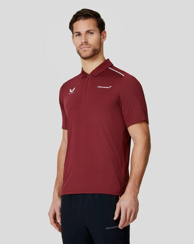 Men Castore Tops McLaren Performance Polo Shirt 8211 Port