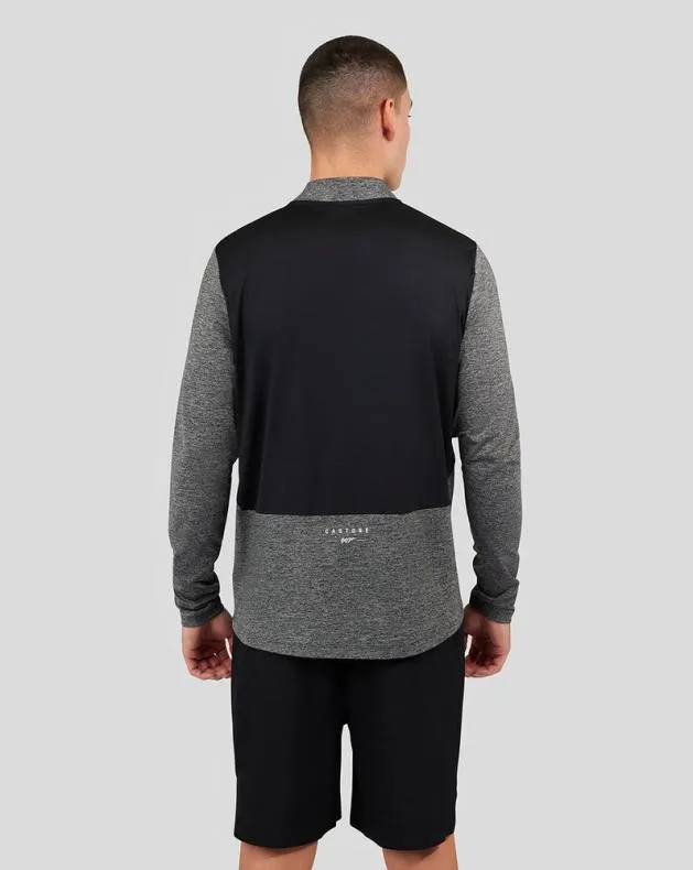 Men Castore Tops Onyx X 007 Mesh Panel 14 Zip
