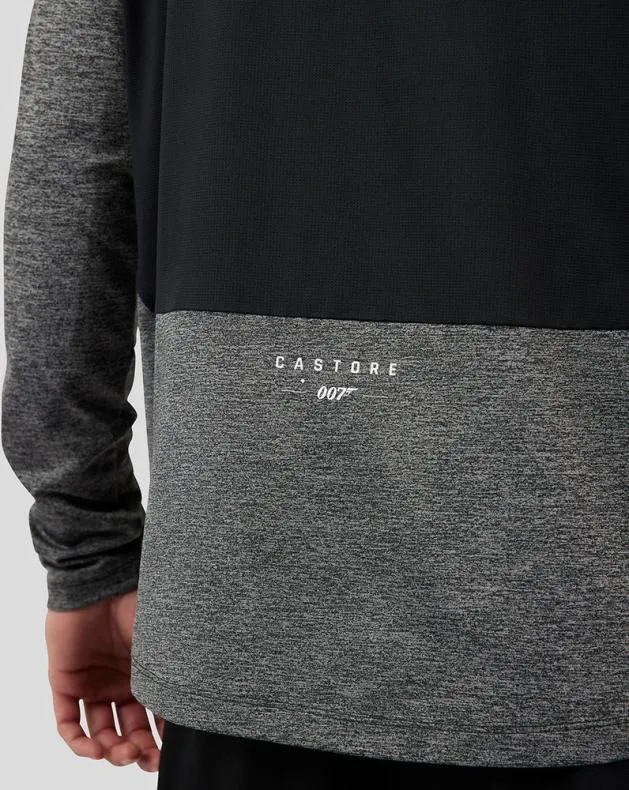 Men Castore Tops Onyx X 007 Mesh Panel 14 Zip