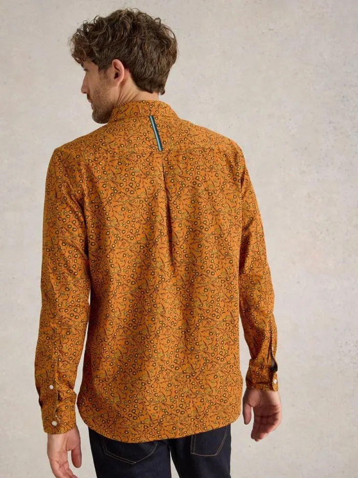 Men Climbing Thorns Printed Shirt Orange Multi White Stuff Shirts Men Climbing Thorns Printed Shirt Orange Multi White Stuff Shirts