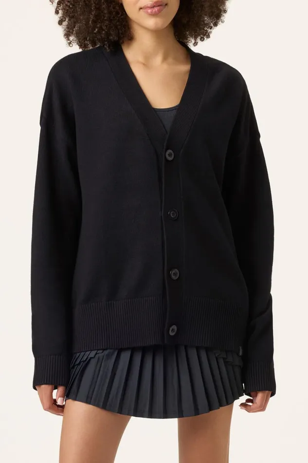 Men Coats and Jackets Fila Baseline Cardigan 001 Black