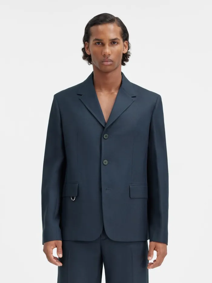Men Coats and Jackets JACQUEMUS The Cabri Jacket Dark Navy Men Coats and Jackets JACQUEMUS The Cabri Jacket Dark Navy