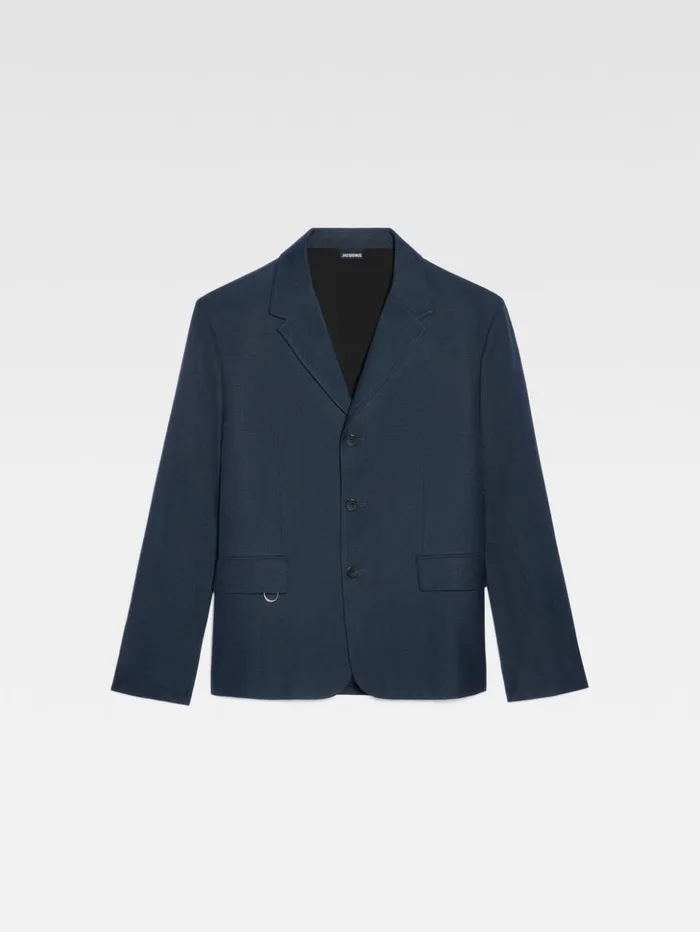Men Coats and Jackets JACQUEMUS The Cabri Jacket Dark Navy Men Coats and Jackets JACQUEMUS The Cabri Jacket Dark Navy