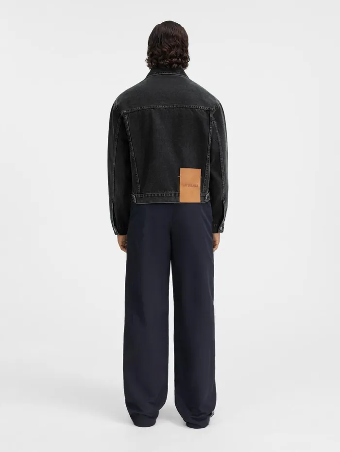Men Denim JACQUEMUS The Denim DeNmes Jacket Black Men Denim JACQUEMUS The Denim DeNmes Jacket Black